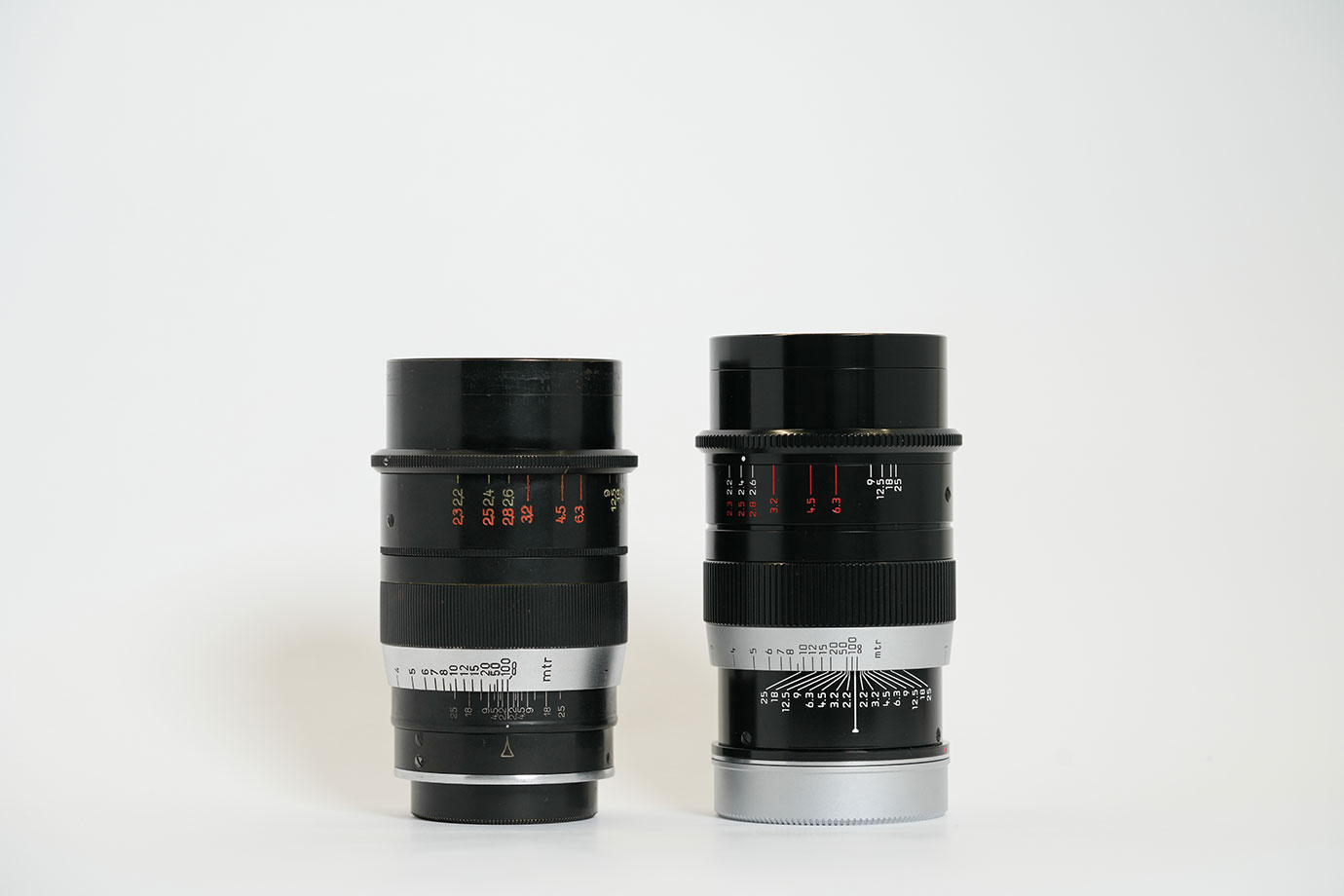左： Leica Thambar 90/2.2 右：Leica Thambar M F2.2/90mm