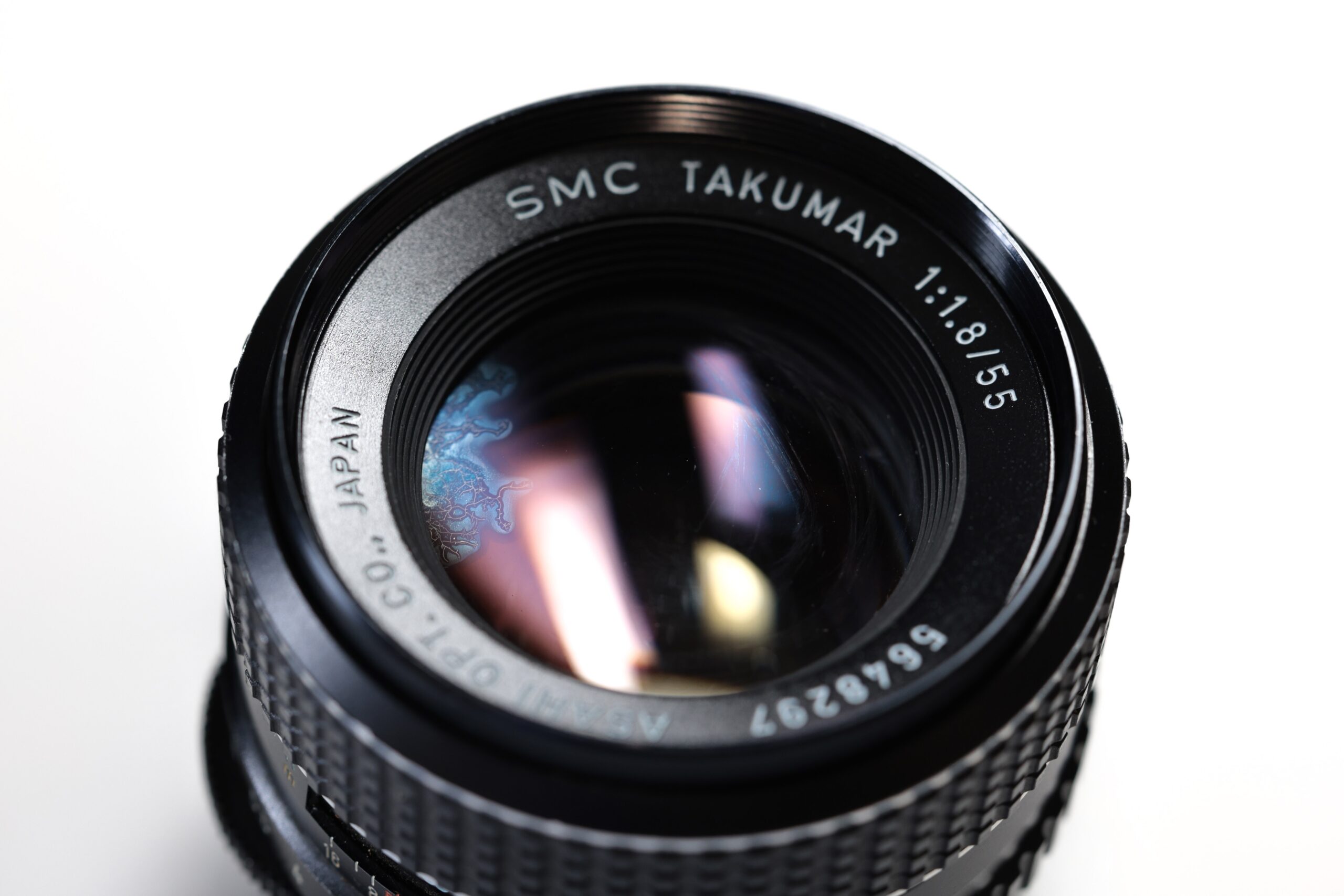 ジャンク品レンズ「SMC Takumar 55mm F1.8」　レンズにカビ有