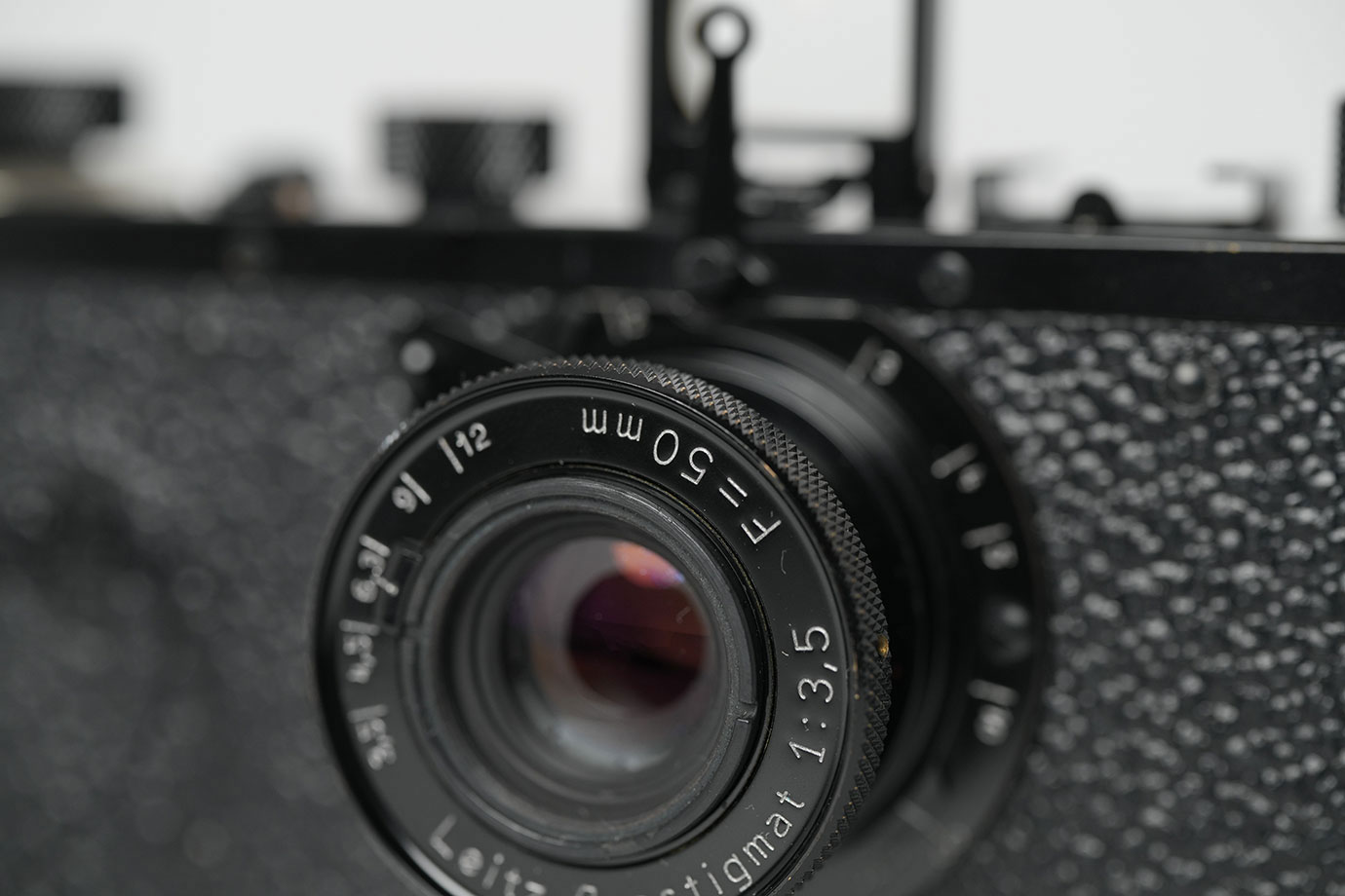 ライカ0シリーズレンズアップ　Leica '0' Series Replica f3.5/50mm Anastigmat